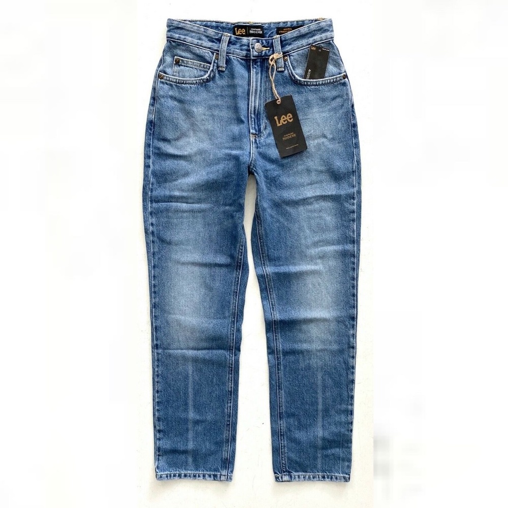 Lee Vintage Modern Nwt Salina Blue High Rise Straight Leg Ankle Jeans 3530994